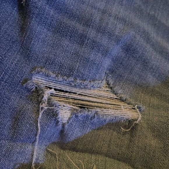 Maternity Distressed Side Panel Shorts 14/32 - Picture 8 of 12